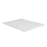 Giselle Bedding Memory Foam Mattress Topper 7-Zone Airflow Pad 8cm Double White Chez Guru