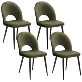 Artiss Dining Chairs Set of 4 Velvet Hollow Green