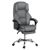 Artiss Executive Office Chair Footrest Grey Chez Guru