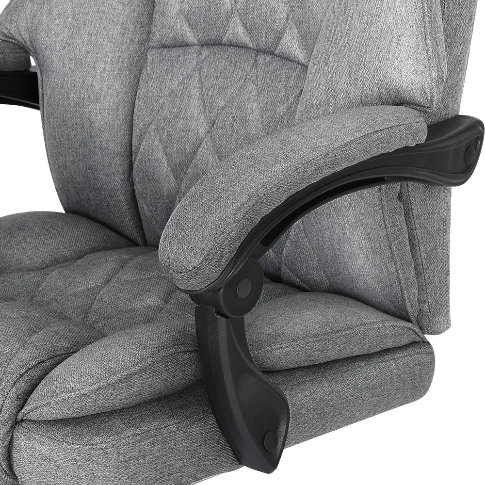 Artiss Executive Office Chair Footrest Grey Chez Guru