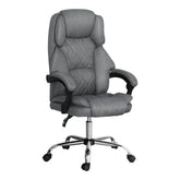 Artiss Executive Office Chair Recliner Grey Chez Guru