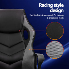 Artiss Gaming Office Chair Computer Chairs Grey Chez Guru