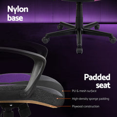 Artiss Gaming Office Chair Computer Chairs Purple Chez Guru