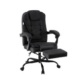 Artiss Office Chair Executive Fabric Seat Racing Computer Desk Chairs Footrest Chez Guru