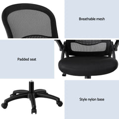 Artiss Mesh Office Chair Computer Gaming Desk Chairs Work Study Mid Back Chez Guru