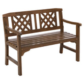 Gardeon Outdoor Garden Bench Wooden Chair 2 Seat Patio Furniture Lounge Natural Chez Guru
