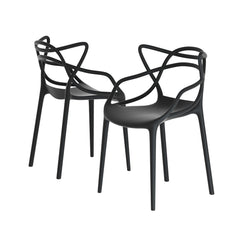 Gardeon 4PC Outdoor Dining Chairs PP Portable Stackable Chair Patio Furniture Chez Guru