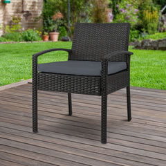 Gardeon Outdoor Dining Chairs Patio Furniture Rattan Lounge Chair Cushion Felix Chez Guru