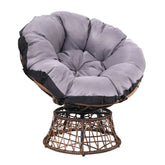 Gardeon Outdoor Chairs Outdoor Furniture Papasan Chair Wicker Patio Garden Brown Chez Guru