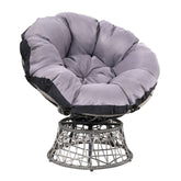 Gardeon Outdoor Chairs Outdoor Furniture Papasan Chair Wicker Patio Garden Grey Chez Guru
