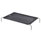 i.Pet Pet Dog Bed Elevated Trampoline Durable Raised Heavy Duty Large Dogs 90x137cm Black