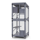 i.Pet Cat House Wooden 180cm Rabbit Hutch Pet Condo Small Dog Enclosure Cage