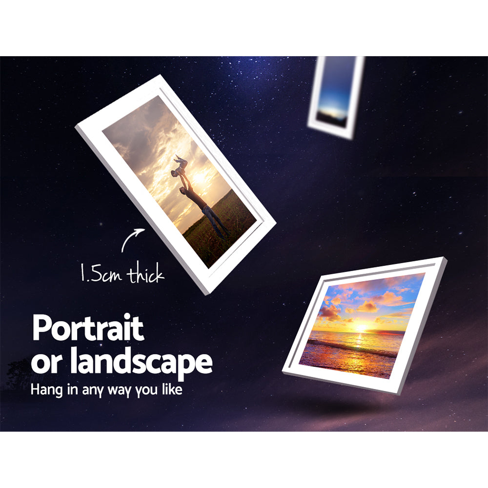 Artiss Photo Frames Art Holder 11PCS 5x7" 6x8" 8x10" White Chez Guru