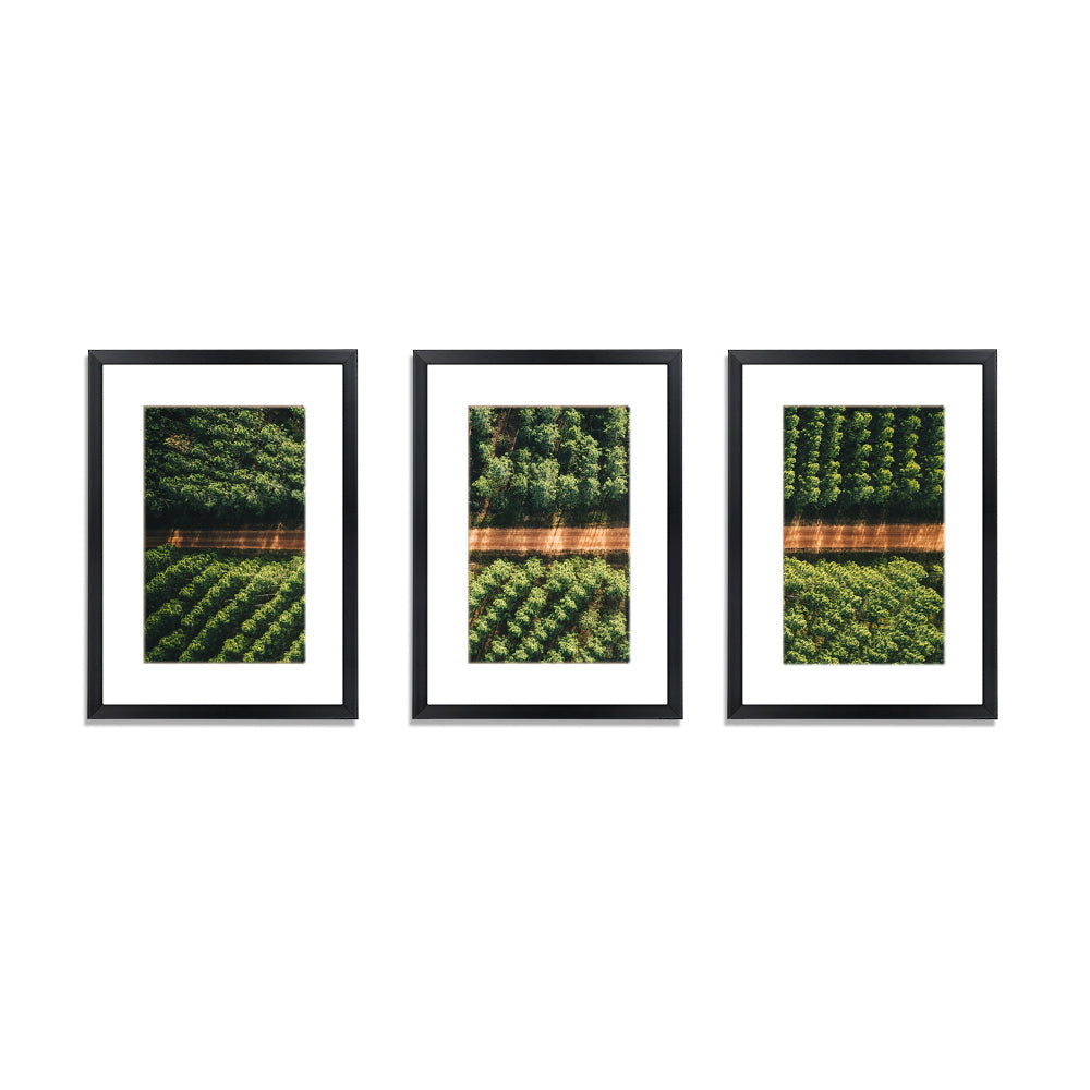 3 PCS Photo Frame Wall Set A3 Picture Home Decor Art Gift Present Black Chez Guru