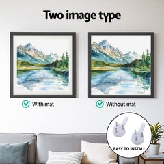 Artiss Photo Frame 2PCS Set Black Chez Guru