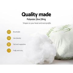 Giselle Bedding 4 Pack Bamboo Pillow Family Hotel Chez Guru