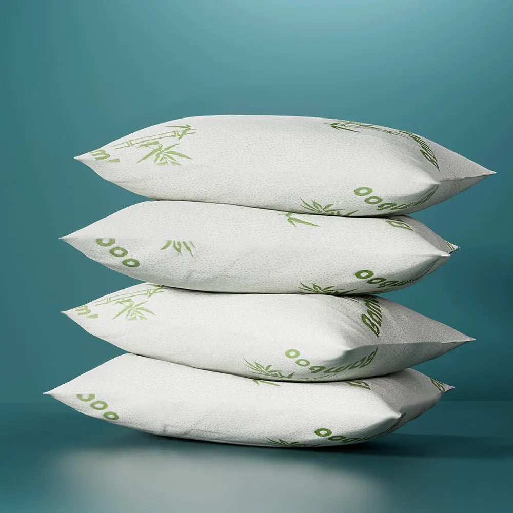 Giselle Bedding 4 Pack Bamboo Pillow Family Hotel Chez Guru
