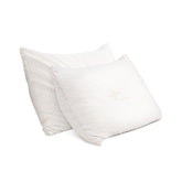 Giselle Bedding Memory Foam Pillow Bamboo Cover Twin Pack Chez Guru