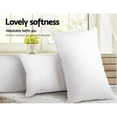 Giselle Bedding 4 Pack Bed Pillow Family Hotel 48X73CM Chez Guru