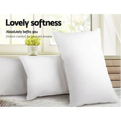 Giselle Bedding 4 Pack Bed Pillow Family Hotel 50X90CM Chez Guru