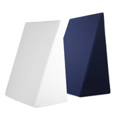 Giselle Bedding Wedge Pillow White & Blue Chez Guru