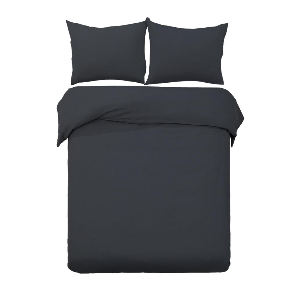 Giselle Bedding Quilt Cover Set Classic Black Super King Chez Guru