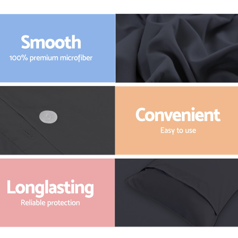 Giselle Bedding Quilt Cover Set Classic Black Super King Chez Guru