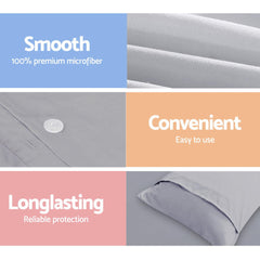 Giselle Bedding Quilt Cover Set Classic Grey Super King Chez Guru