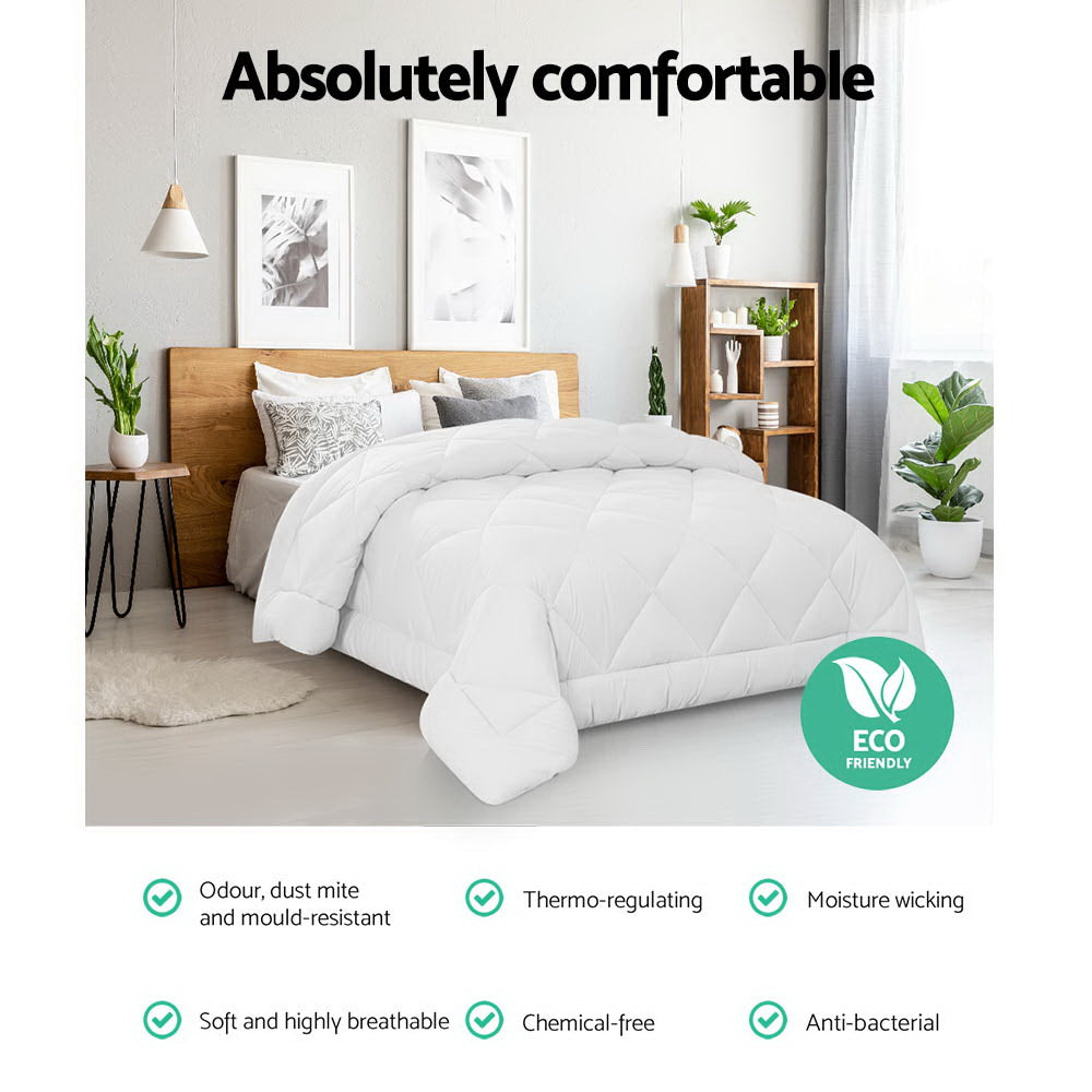 Giselle Bedding 800GSM Microfibre Bamboo Quilt Queen Chez Guru