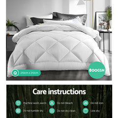 Giselle Bedding 800GSM Microfibre Bamboo Quilt Queen Chez Guru
