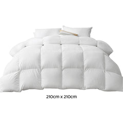Giselle Bedding 500GSM Goose Down Feather Quilt Queen Chez Guru