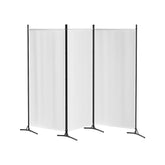 Artiss 3 Panel Room Divider Screen 260x180cm Fabric White Chez Guru