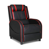 Artiss Recliner Chair Gaming Chair Leather Black Serik Chez Guru