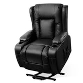 Artiss Recliner Chair Lift Assist Heated Massage Chair Leather Rukwa - Chez Guru