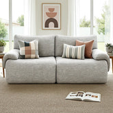 Artiss 2 Seater Sofa Modular Sectional Sofas Couch Bed No Assembly Living Room Grey