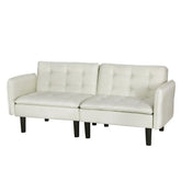 Artiss Sofa Bed 3 Seater Tufted Faux Linen Beige - Chez Guru