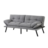 Artiss Sofa Bed Convertible 3 Seater Couch Recliner Lounge Chair Fabric Grey