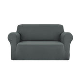 Artiss Sofa Cover Couch Covers 2 Seater Stretch Grey Chez Guru