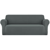 Artiss Sofa Cover Couch Covers 4 Seater Stretch Grey Chez Guru