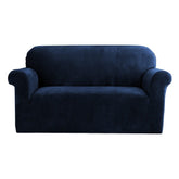 Artiss Sofa Cover Couch Covers 2 Seater Velvet Sapphire Chez Guru