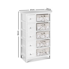 Artiss 5 Chest of Drawers with 5 Baskets - MAY Chez Guru