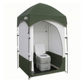 Weisshorn 20L Portable Camping Toilet Shower Tent Changing Room Outdoor Loo Set