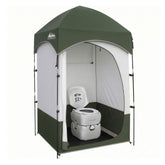 Weisshorn 22L Portable Camping Toilet Shower Tent Changing Room Outdoor Loo Set