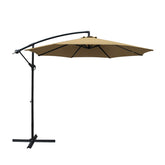 Instahut 3m Outdoor Umbrella Cantilever Beach Garden Patio Beige Chez Guru