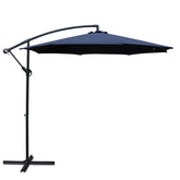 Instahut 3m Outdoor Umbrella Cantilever Beach Garden Patio Navy Chez Guru