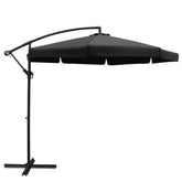 Instahut 3m Outdoor Umbrella Cantilever Garden Beach Patio Black Chez Guru