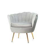 Artiss Armchair Velvet Grey Callista - Chez Guru