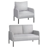 Artiss Armchair 4 Seater Sofa Set Pillow Gery Kane Chez Guru