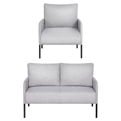 Artiss Armchair 4 Seater Sofa Set Pillow Gery Kane Chez Guru