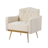 Artiss Armchair Boucle Beige Nicole - Chez Guru